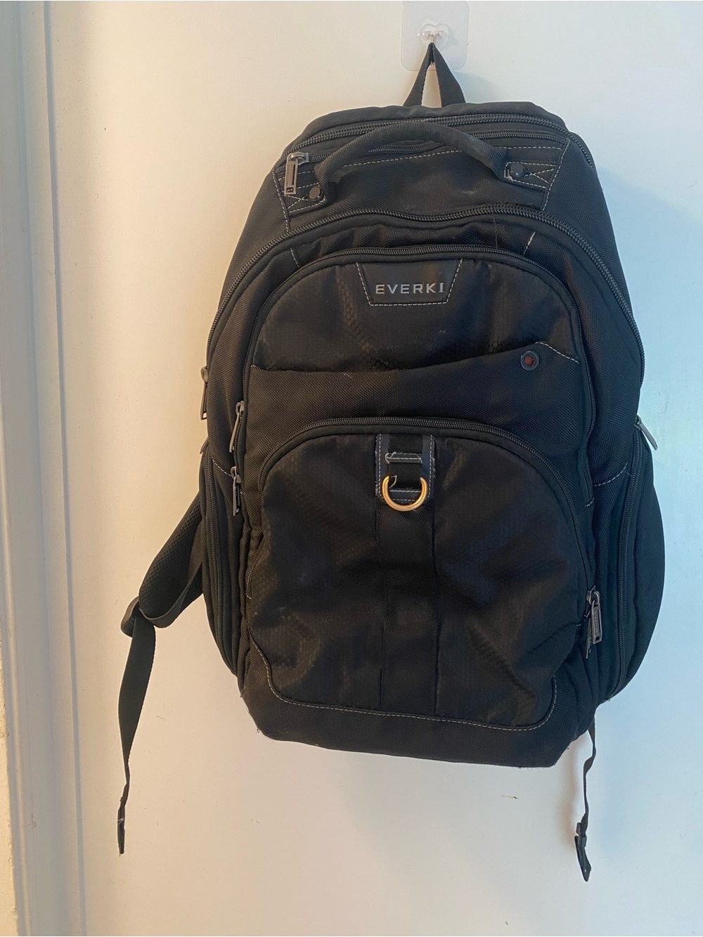 EVERKI Men's Black Backpack with Orange Interior — Everyday Carry